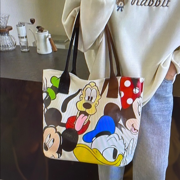 Disney Red and Black Tote with Classic Charm - Picture 3 of 4